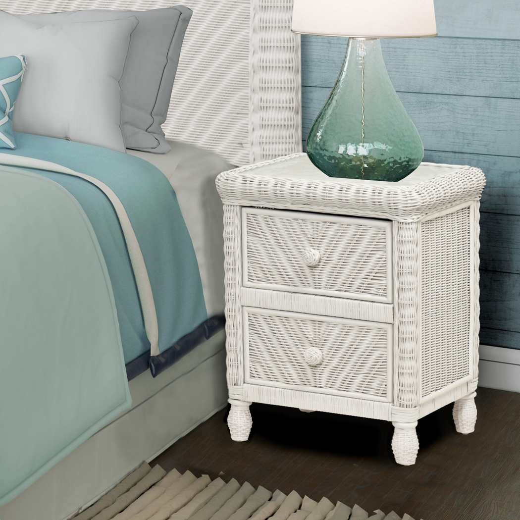 Erasto White Nightstand - Thumbnail - Image 2