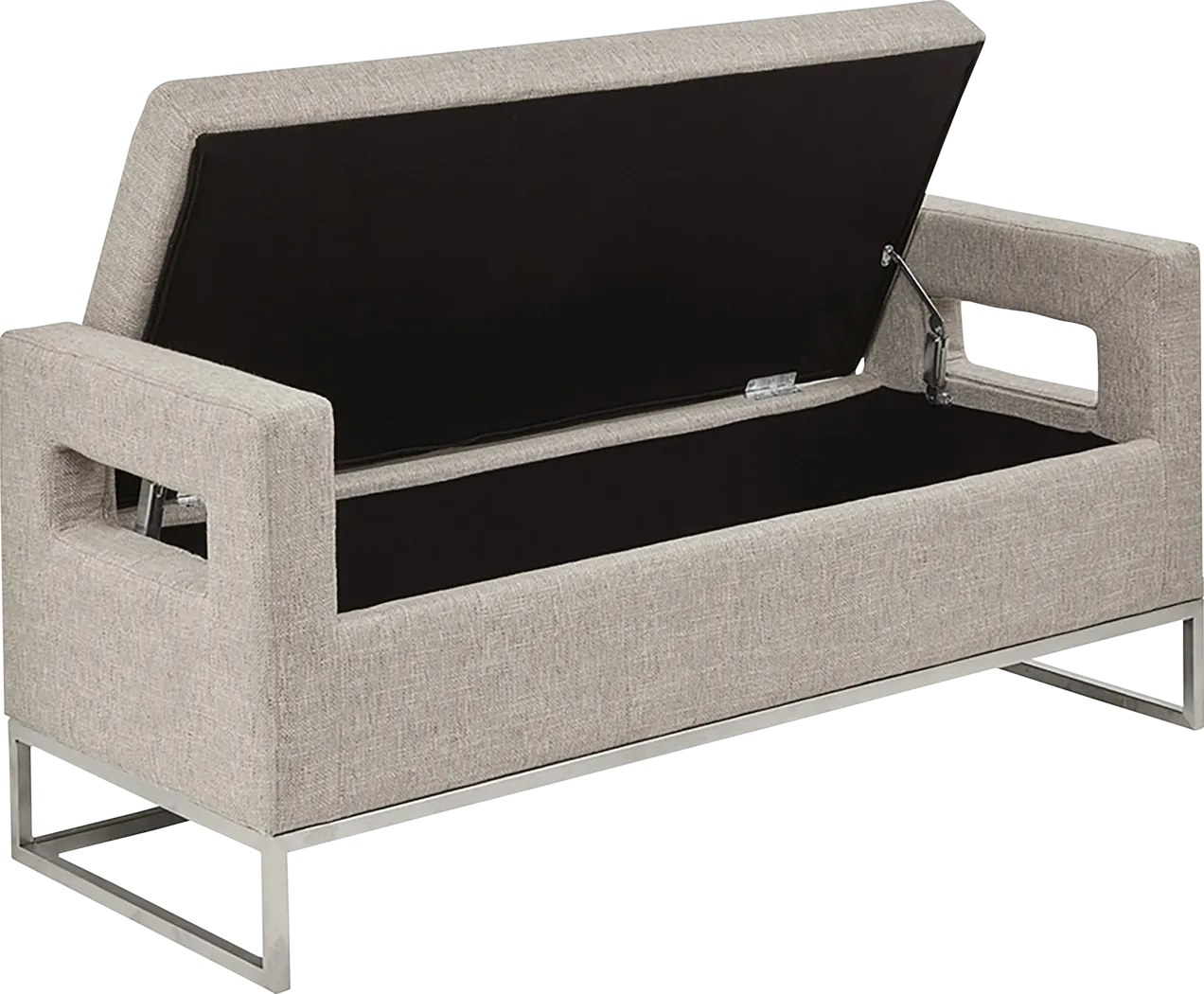 Erato Gray Storage Bench - Thumbnail - Image 5