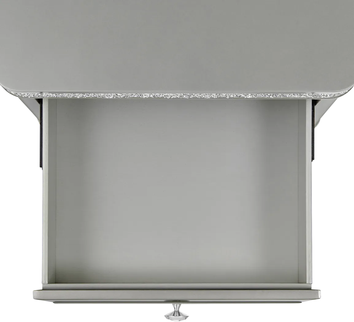 Erato Silver Chairside Table - Thumbnail - Image 3