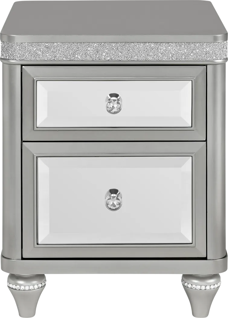 Erato Silver Chairside Table - Thumbnail - Image 4