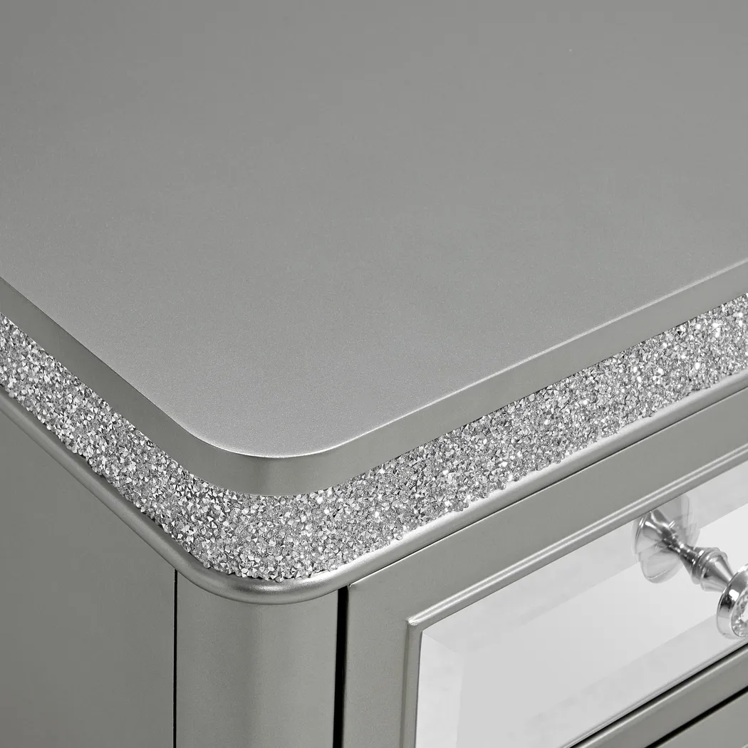 Erato Silver Chairside Table - Thumbnail - Image 9