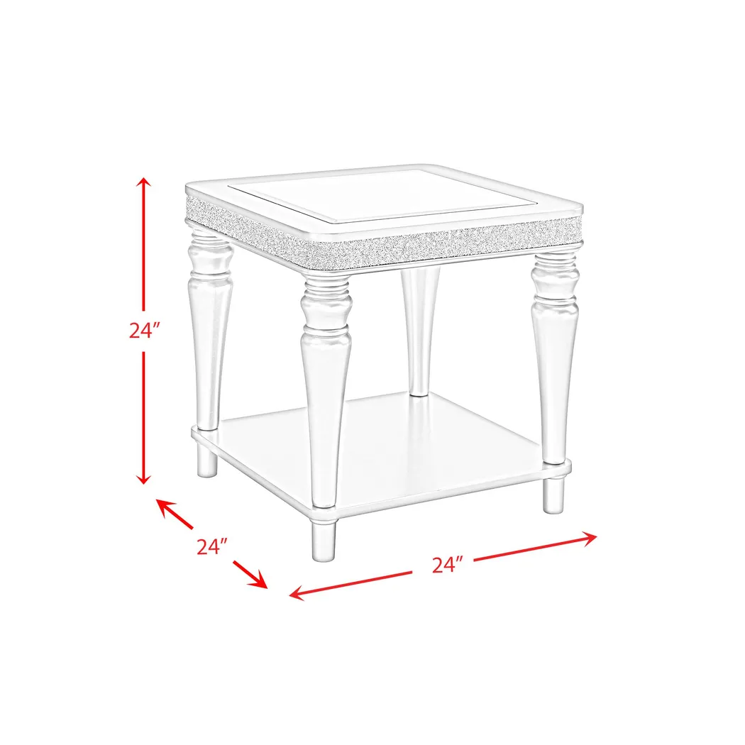 Erato Silver End Table - Thumbnail - Image 6
