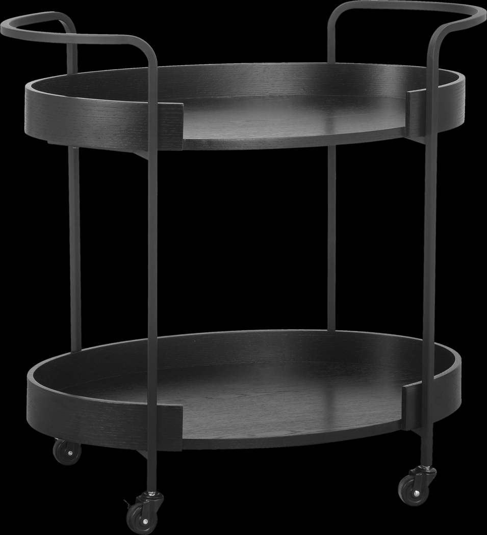 Erburu Black Bar Cart - Thumbnail - Image 1