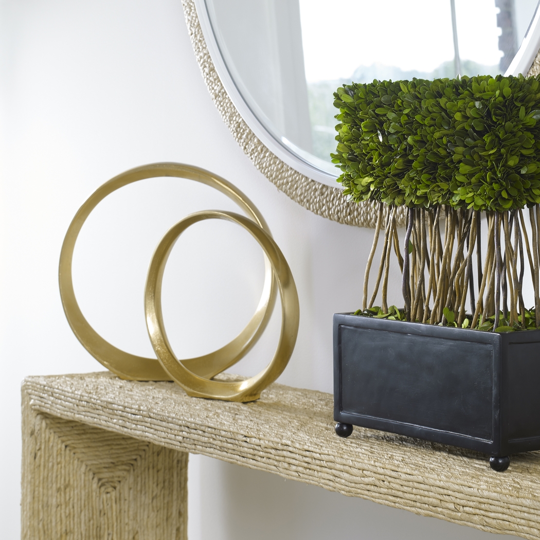 Ercie Gold Sculpture, Set of 2 - Thumbnail - Image 2