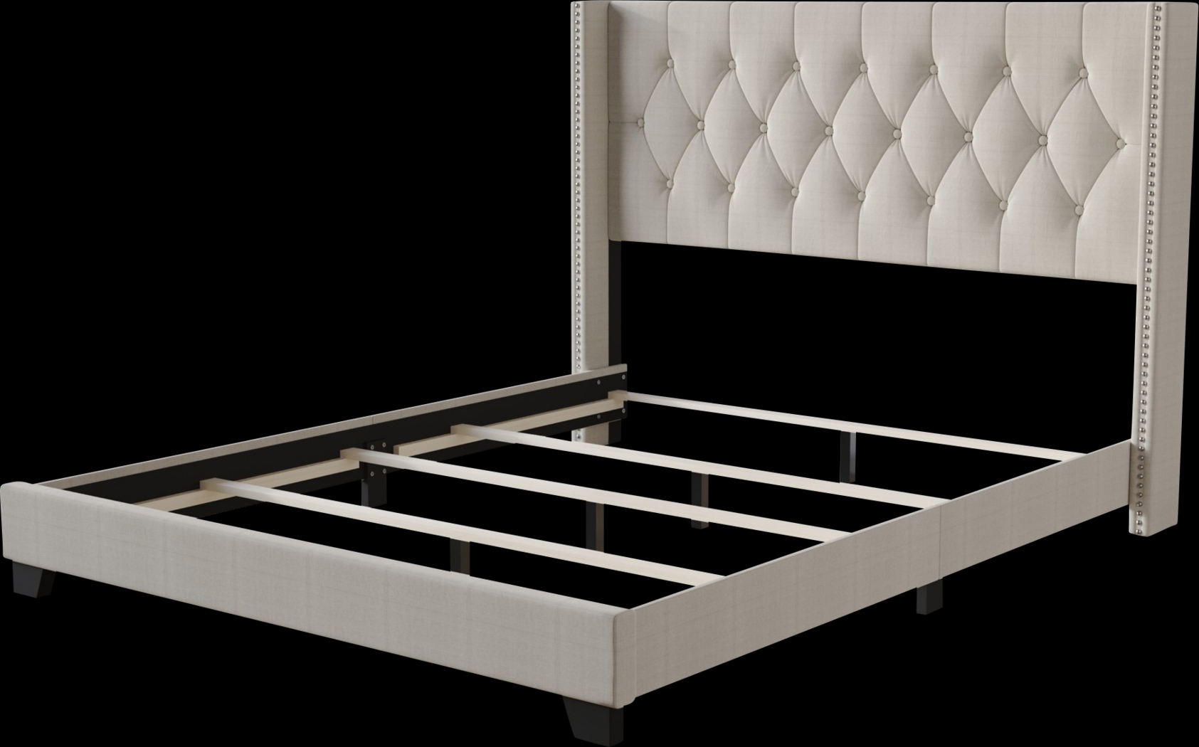 Erdrick Light Gray Queen Bed - Thumbnail - Image 3
