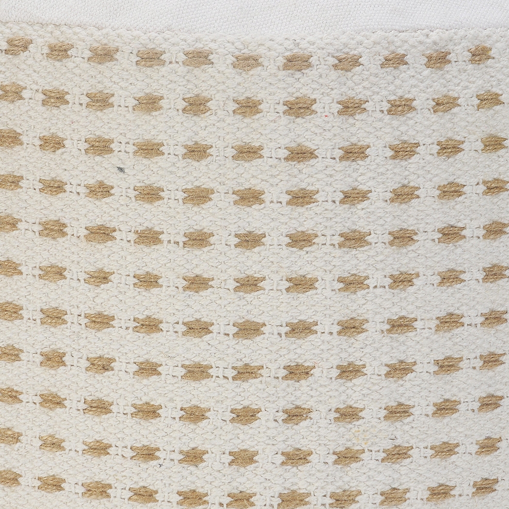 Jacinth White Pouf - Thumbnail - Image 3