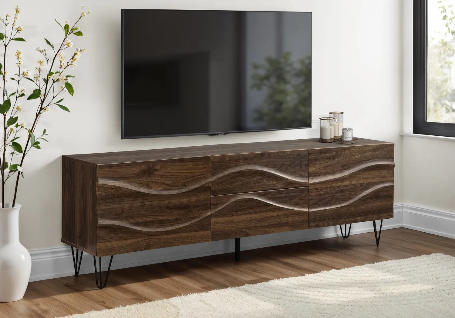 Erepu Brown 72 in. Console - Thumbnail - Image 2