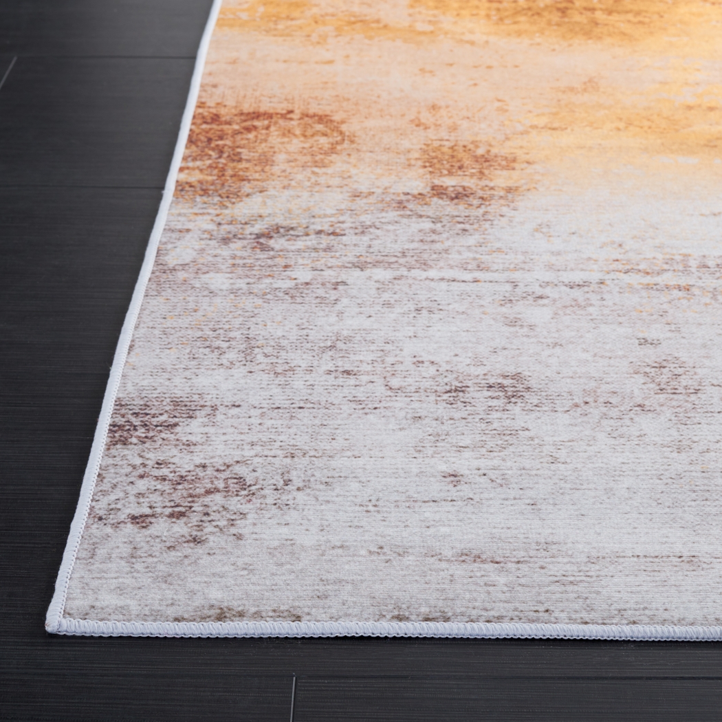 Ergien Gray/Rust 5' x 8' Rug - Thumbnail - Image 3