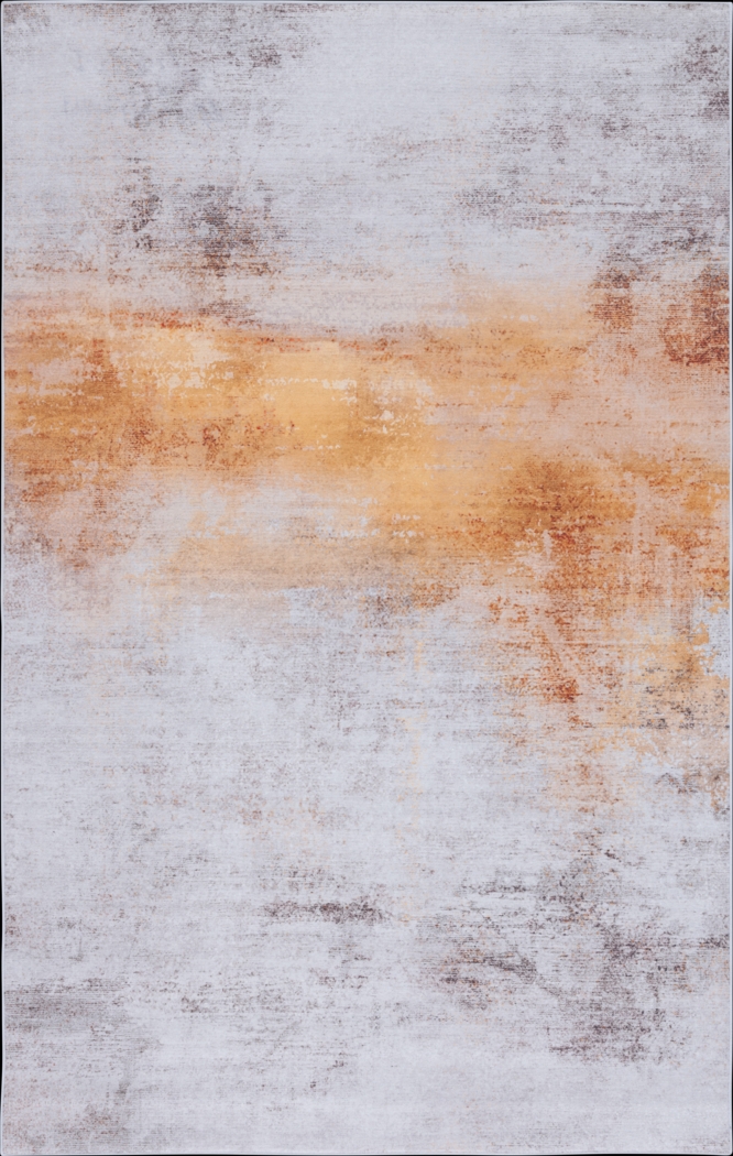 Ergien Gray/Rust 5' x 8' Rug - Thumbnail - Image 1