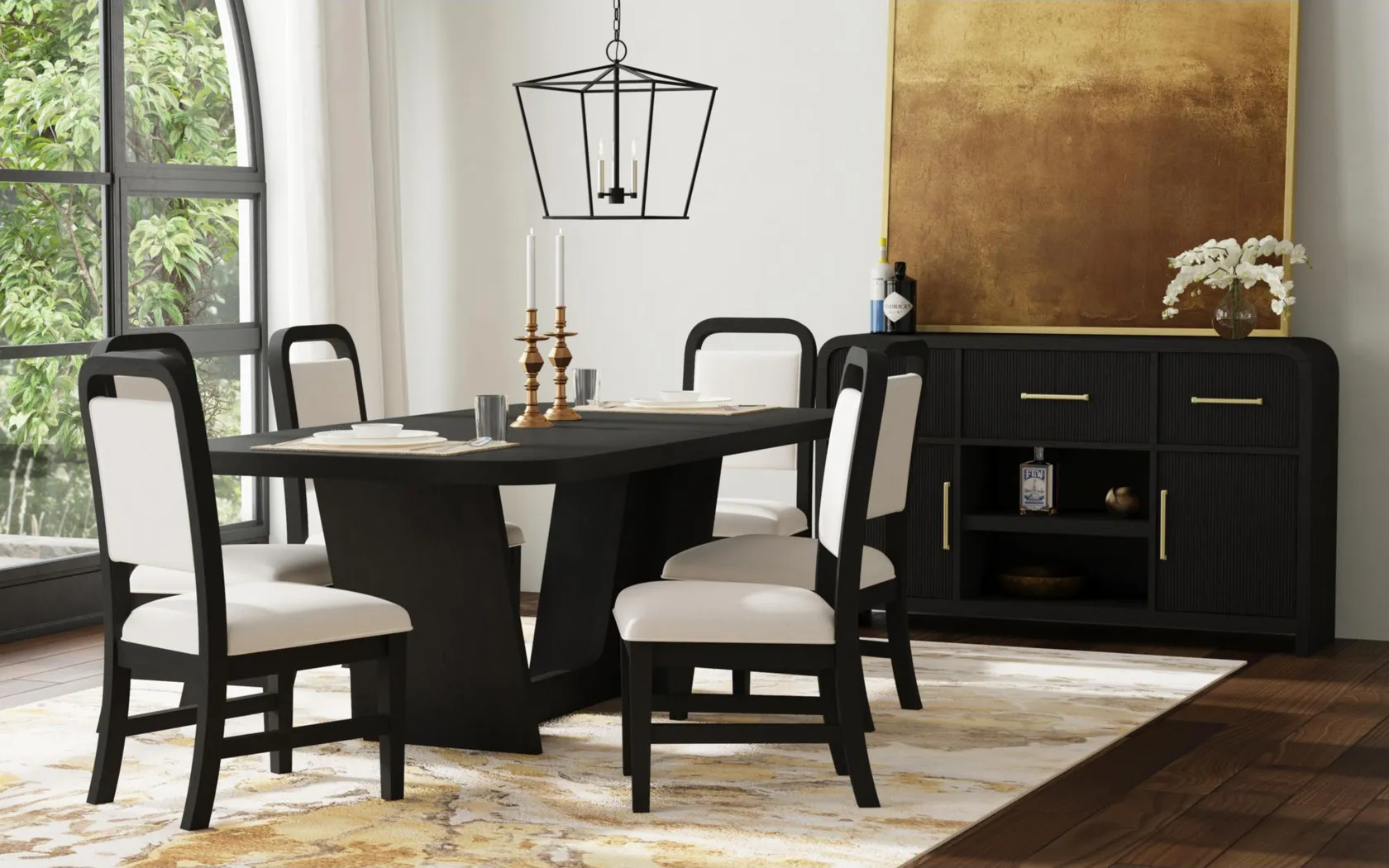 Eriba Beige Side Chair - Thumbnail - Image 3