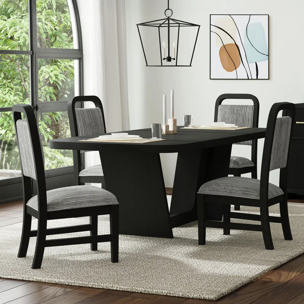 Eriba Gray Side Chair, Set of 2 - Thumbnail - Image 2