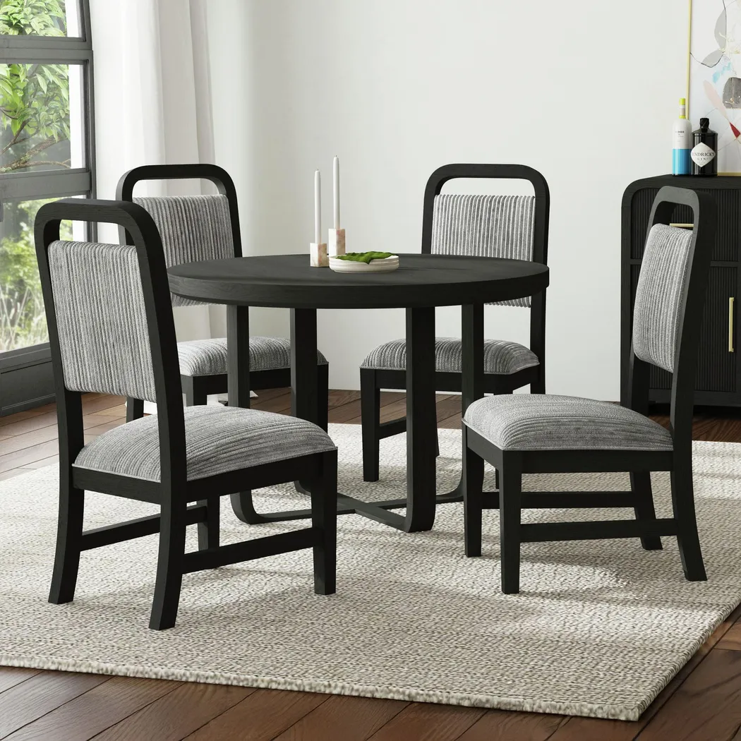Eriba Gray Side Chair, Set of 2 - Thumbnail - Image 3