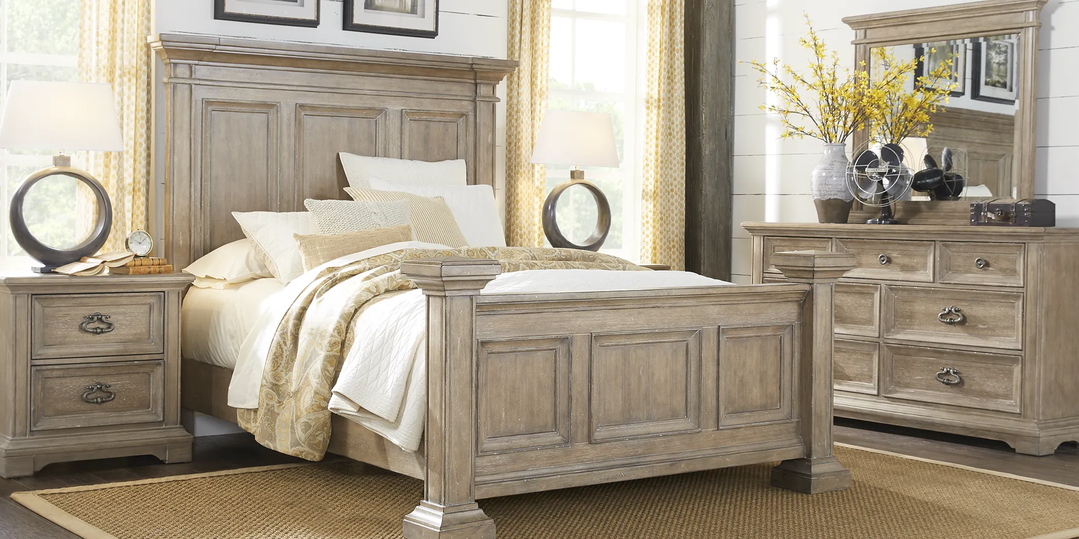 Eric Church Highway To Home Arrow Ridge Hickory 5 Pc King Bedroom - Thumbnail - Image 1