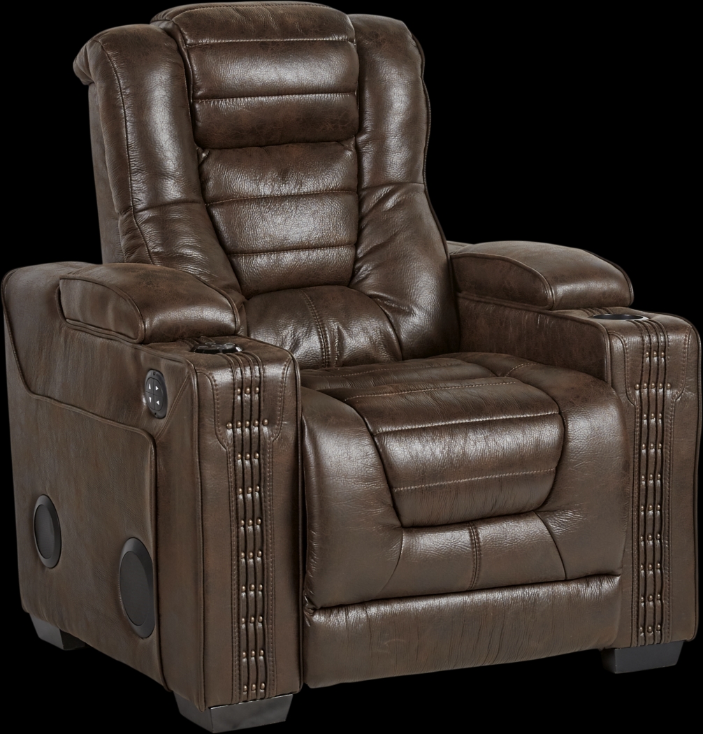 Eric Church Highway To Home Chief Brown 6 Pc Dual Power Reclining Living Room - Thumbnail - Image 12