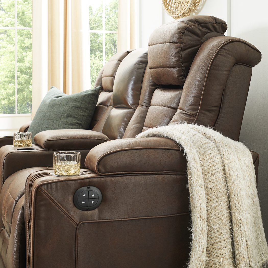 Eric Church Highway To Home Chief Brown 6 Pc Dual Power Reclining Living Room - Thumbnail - Image 9