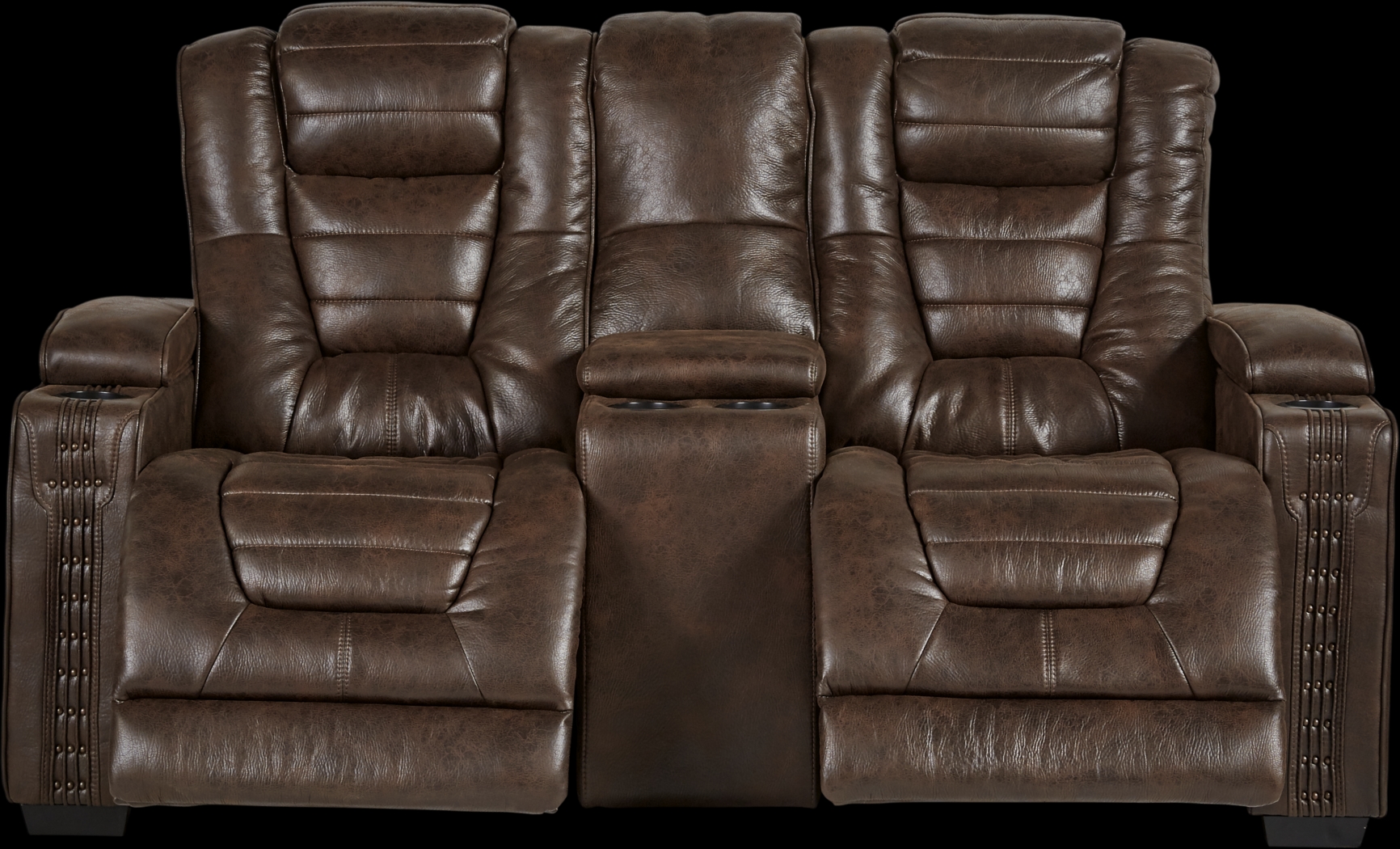 Eric Church Highway To Home Chief Brown 8 Pc Dual Power Reclining Living Room - Thumbnail - Image 7