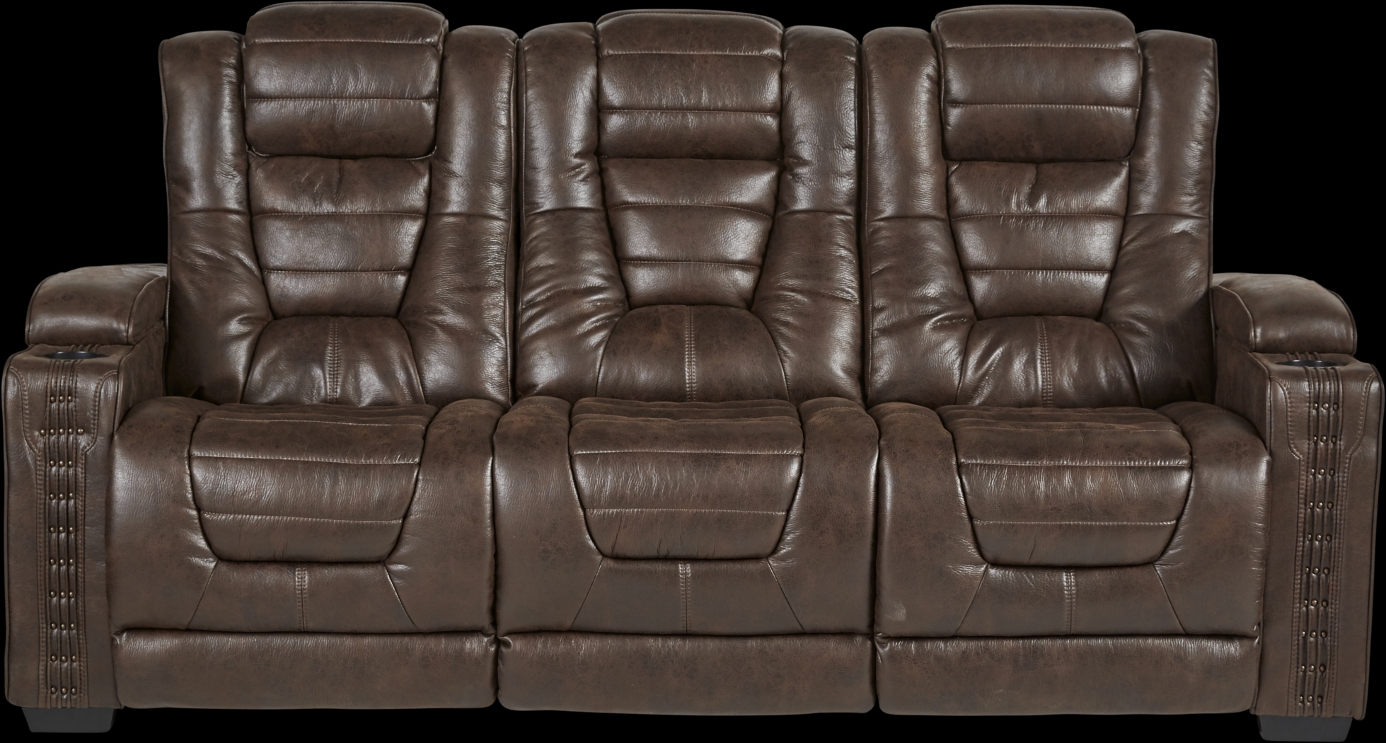 Eric Church Highway To Home Chief Brown 5 Pc Living Room with Dual Power Reclining Sofa - Thumbnail - Image 2