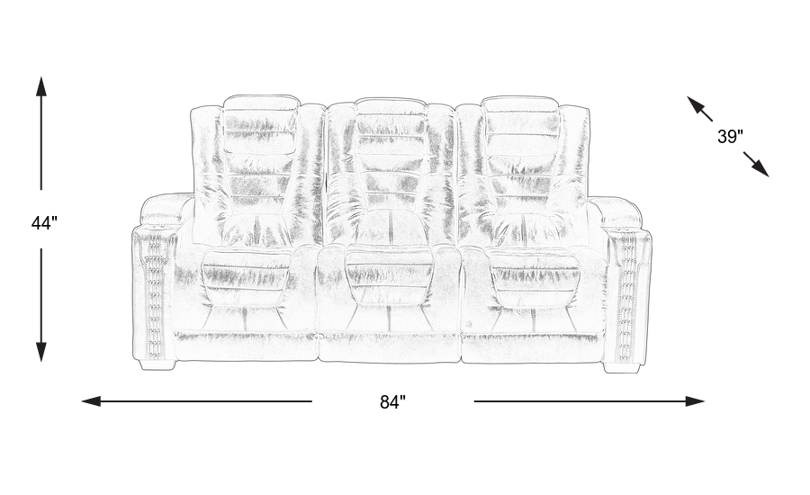 Dimension Image. Please refer to the Dimension Tab on this page for dimension details.