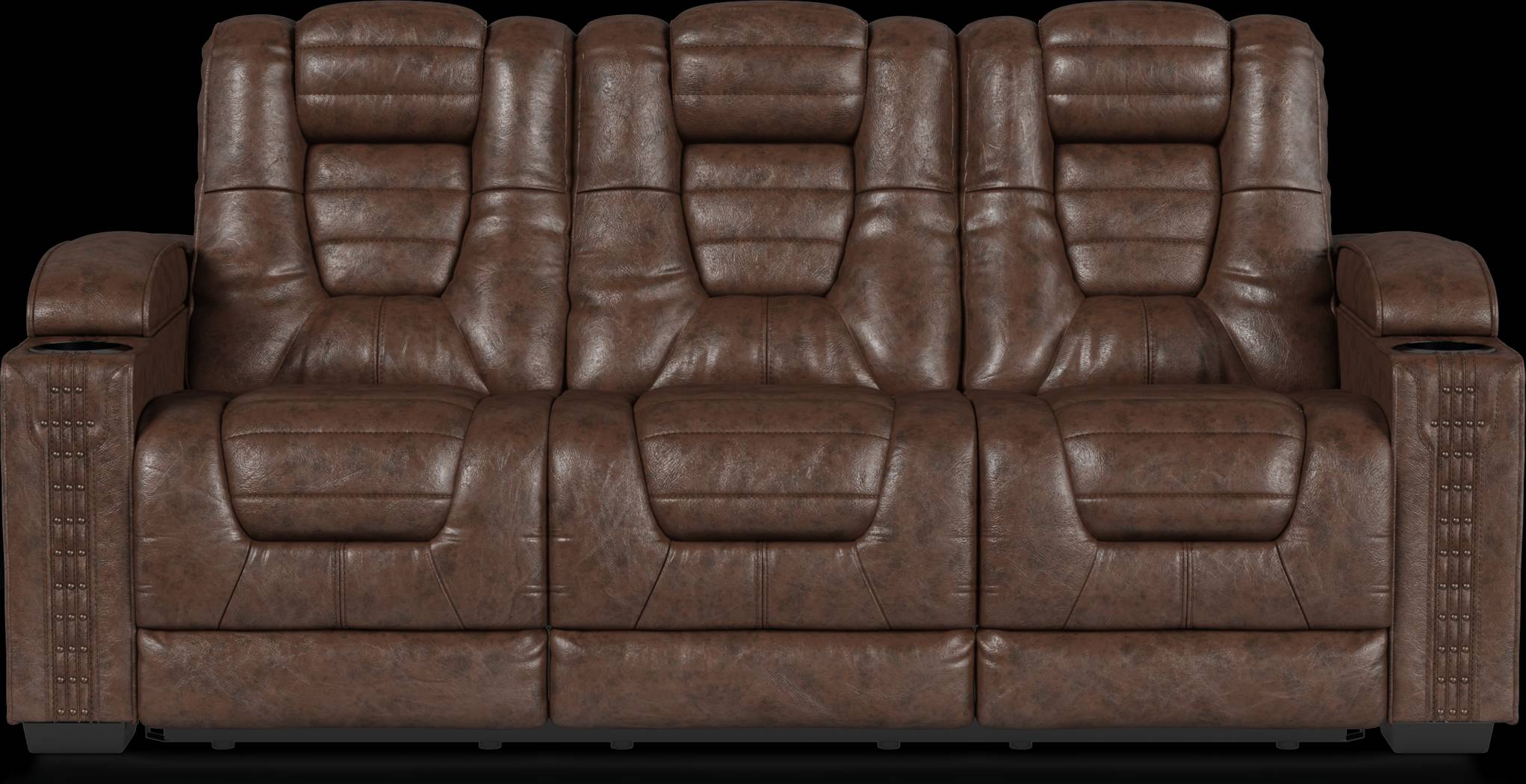 Eric Church Highway To Home Chief Brown 6 Pc Dual Power Reclining Living Room - Thumbnail - Image 2