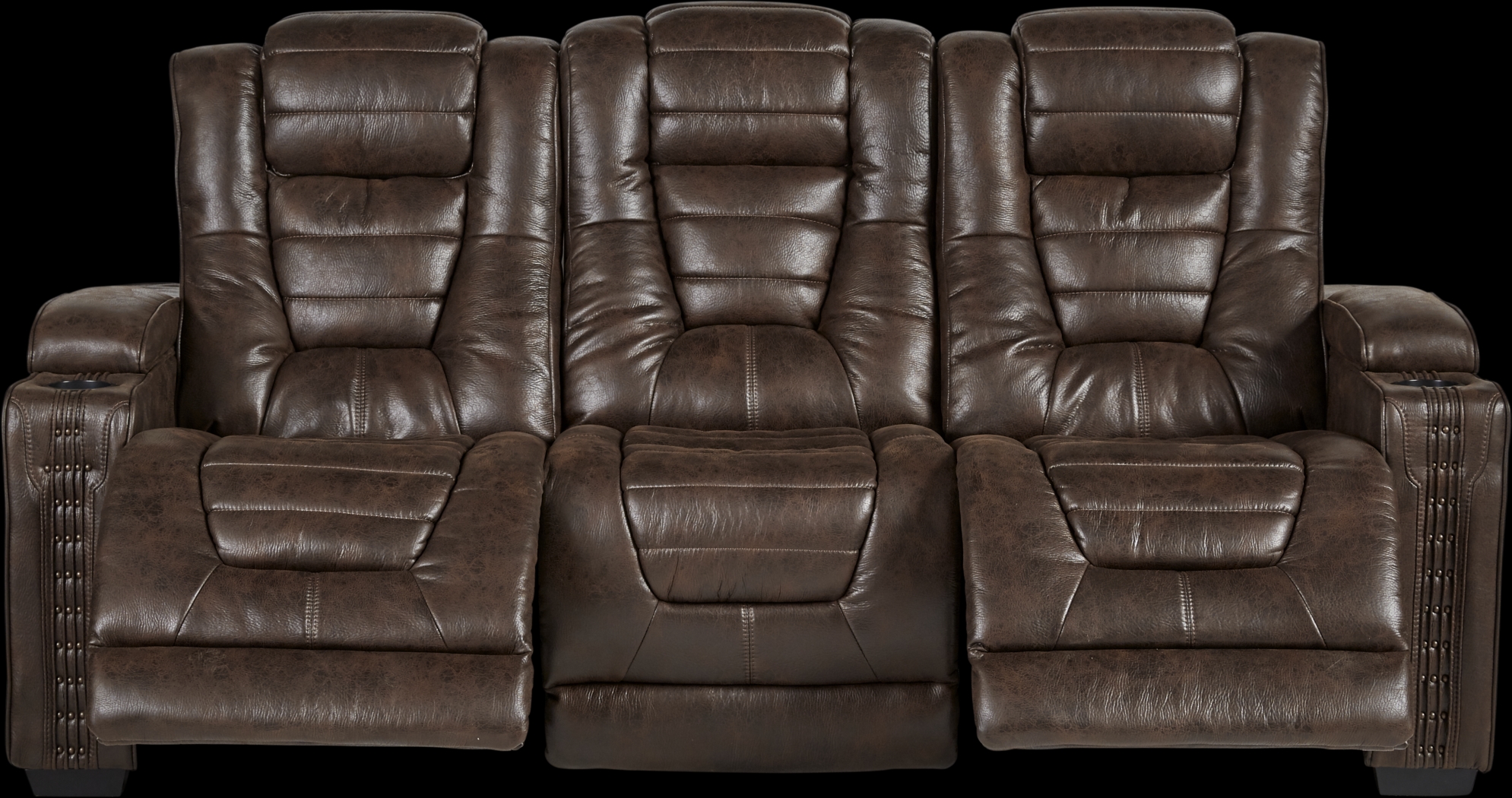 Eric Church Highway To Home Chief Brown 2 Pc Living Room with Dual Power Reclining Sofa - Thumbnail - Image 3