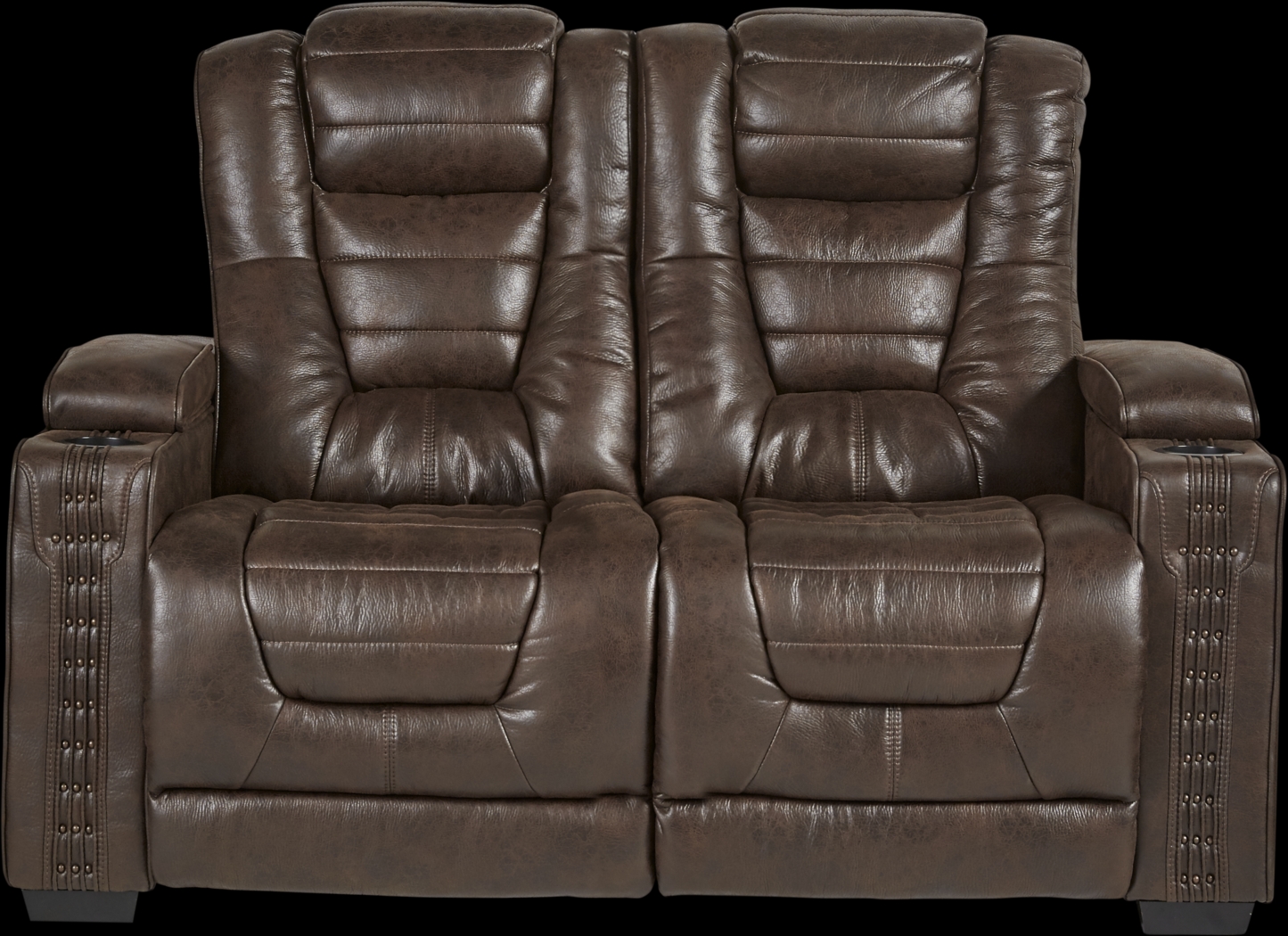 Eric Church Highway To Home Chief Brown Stationary Loveseat - Thumbnail - Image 1