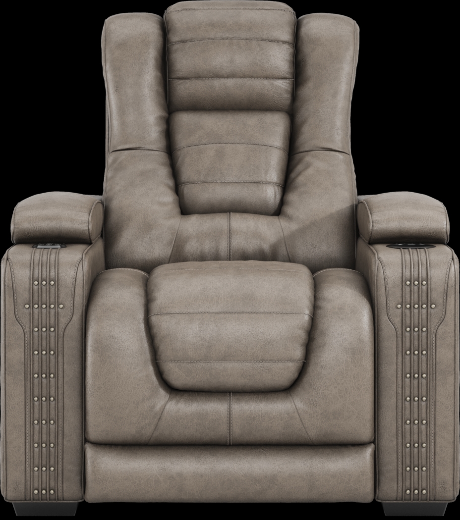 Eric Church Highway To Home Chief Taupe 8 Pc Dual Power Reclining Living Room - Thumbnail - Image 27
