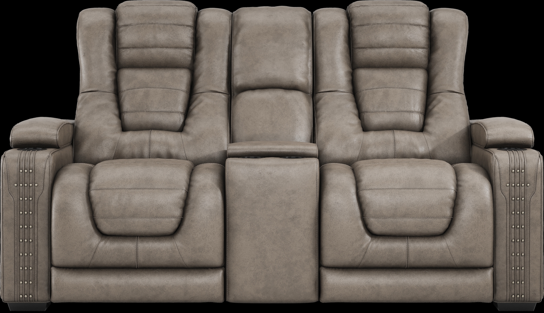 Chief Taupe 2 Pc Dual Power Reclining Living Room - Thumbnail - Image 13