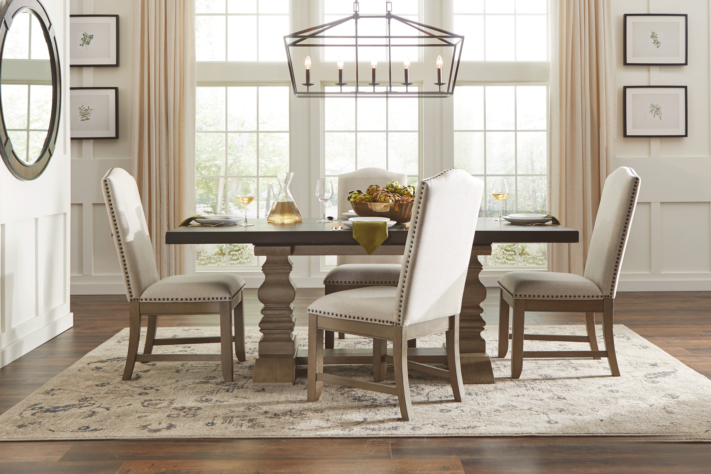 Eric Church Highway To Home Elk Creek Brown 5 Pc Dining Room - Thumbnail - Image 1