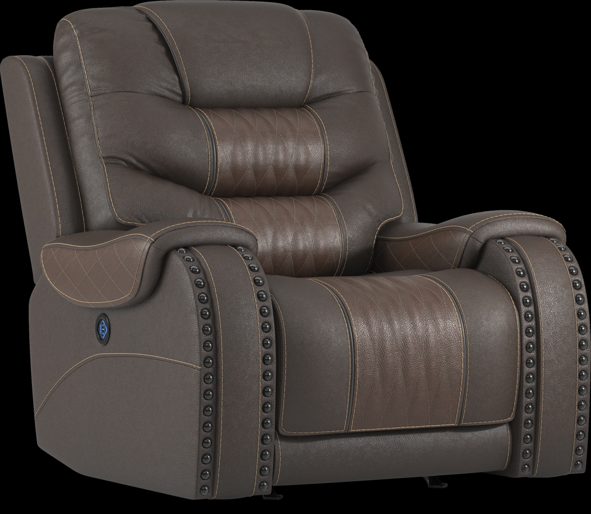 Headliner Brown Leather 8 Pc Dual Power Reclining Living Room - Thumbnail - Image 19