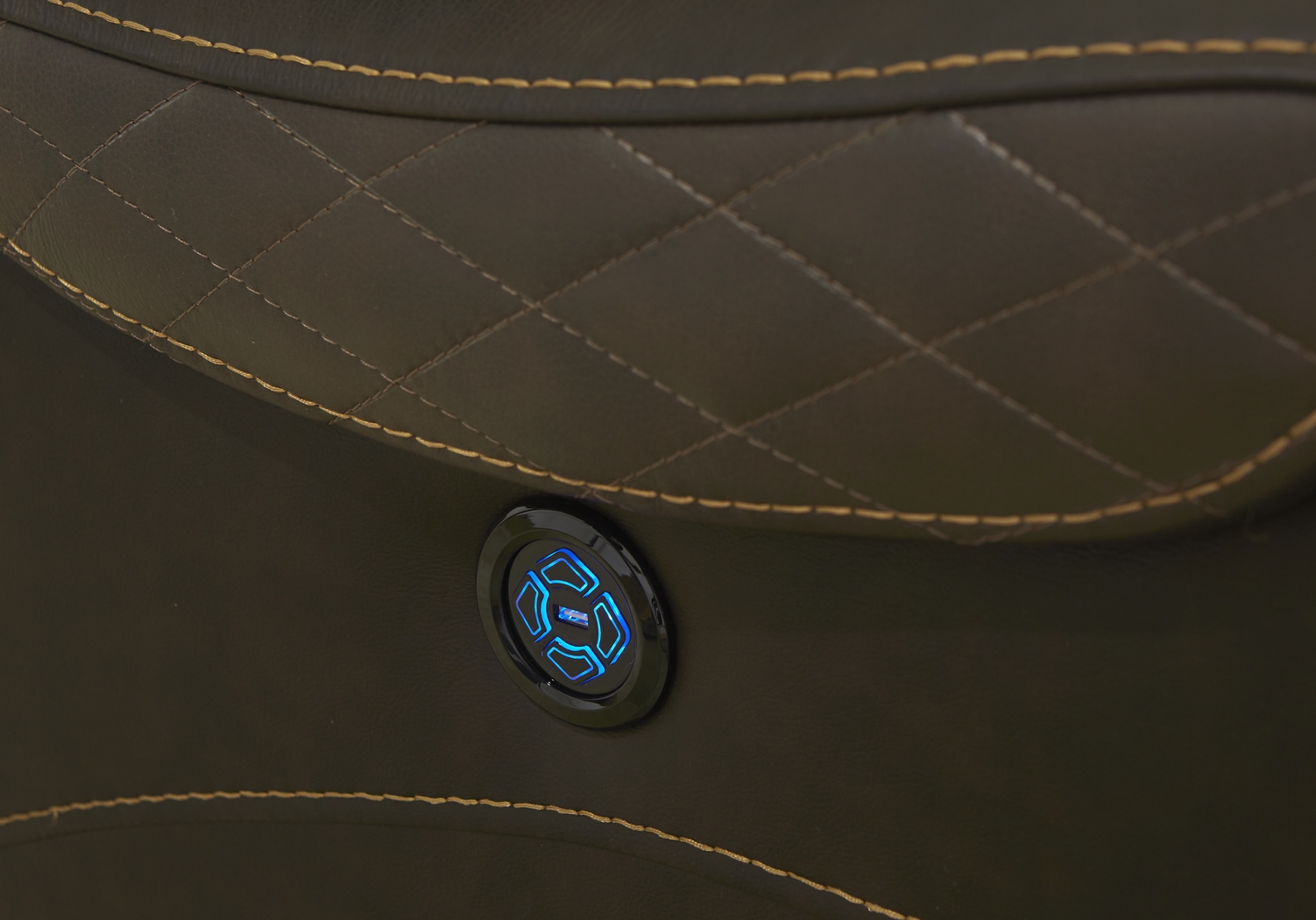 Headliner Brown Leather 2 Pc Dual Power Reclining Living Room - Thumbnail - Image 9