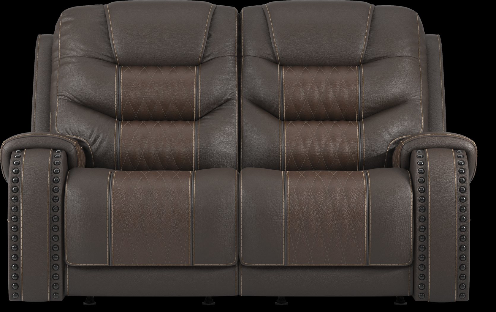 Headliner Brown Leather 7 Pc Living Room with Reclining Sofa - Thumbnail - Image 8
