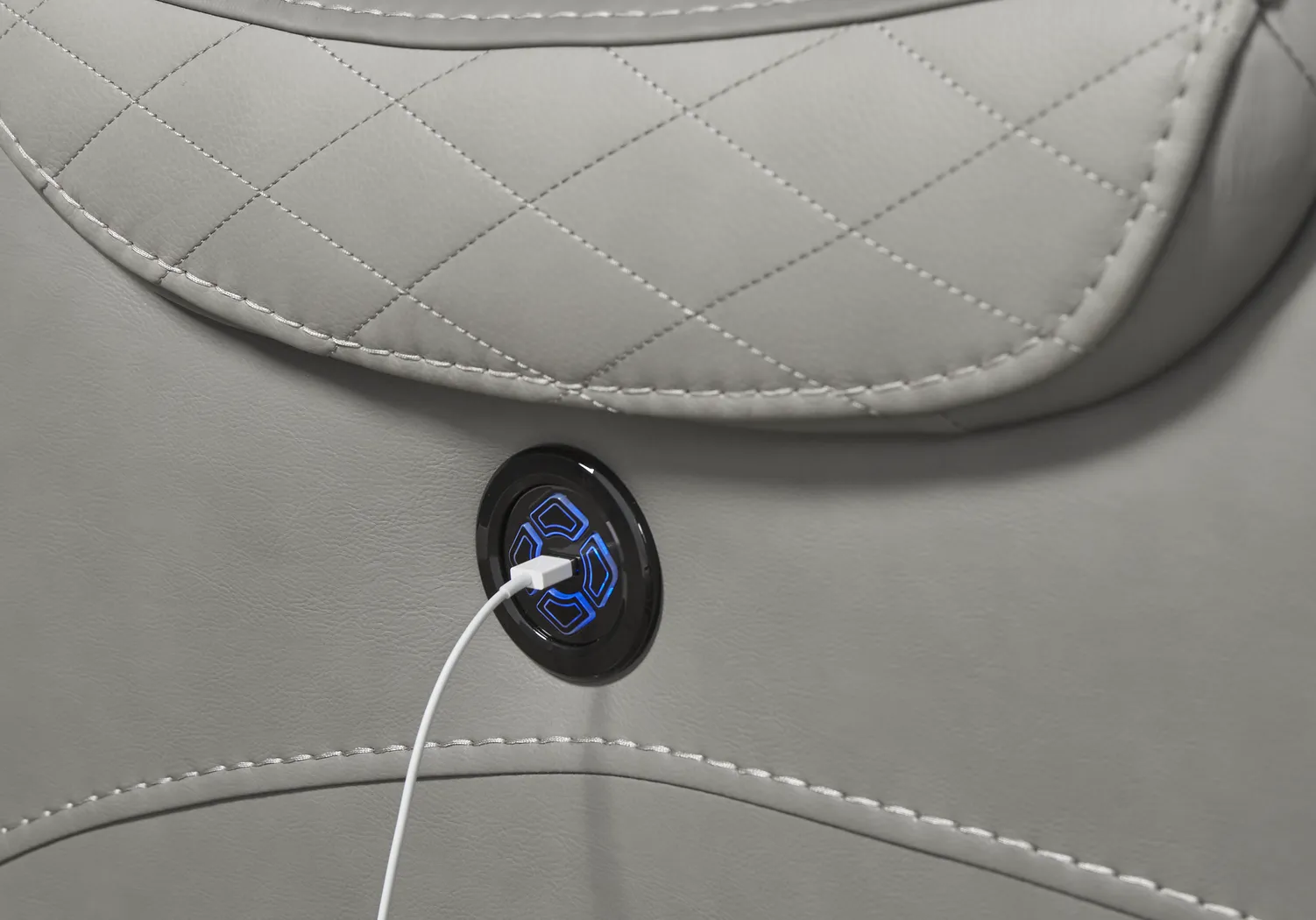 Eric Church Highway To Home Headliner Gray Leather 2 Pc Living Room with Dual Power Reclining Sofa - Thumbnail - Image 9