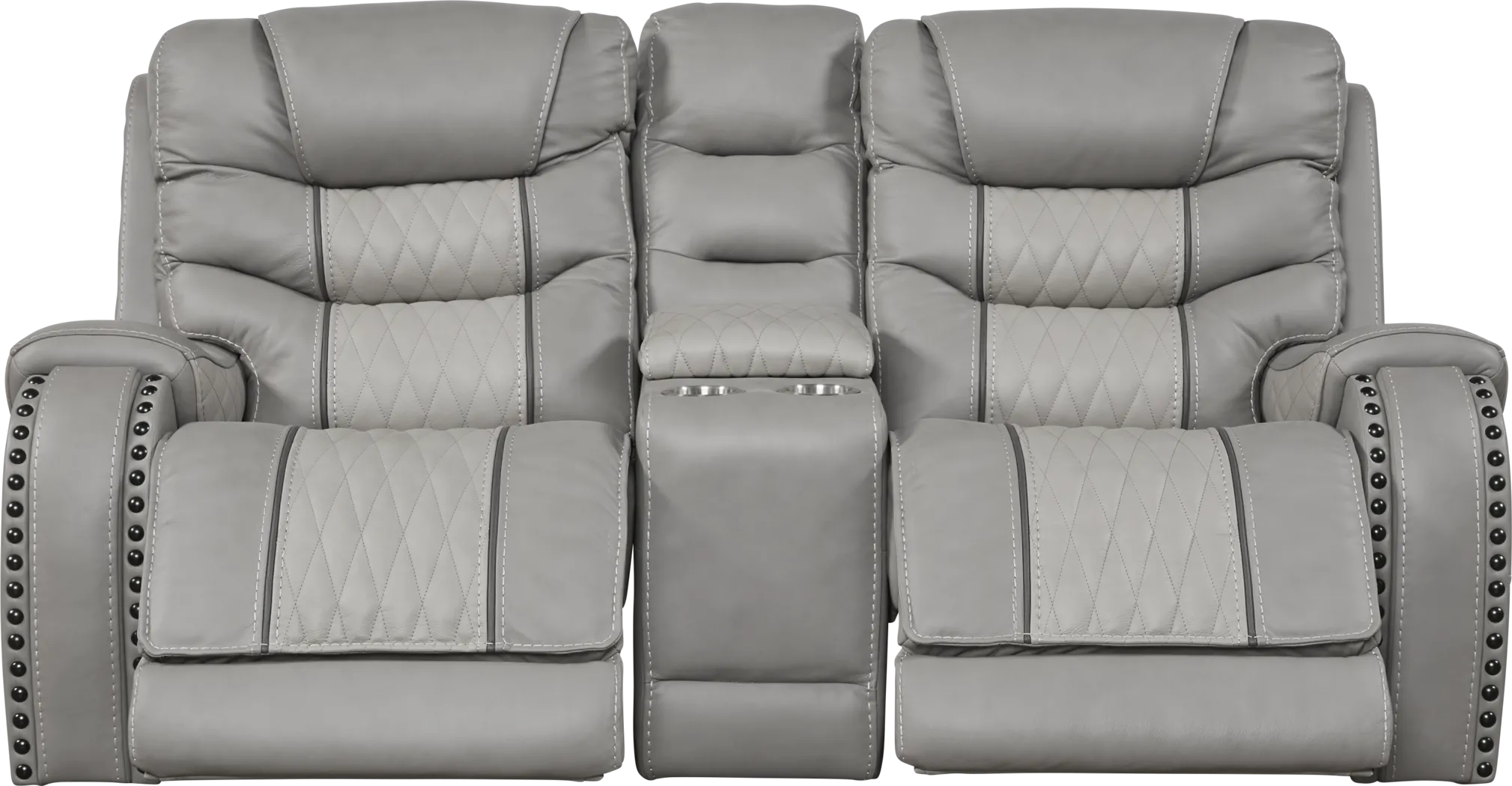Eric Church Highway To Home Headliner Gray Leather 3 Pc Reclining Living Room - Thumbnail - Image 3
