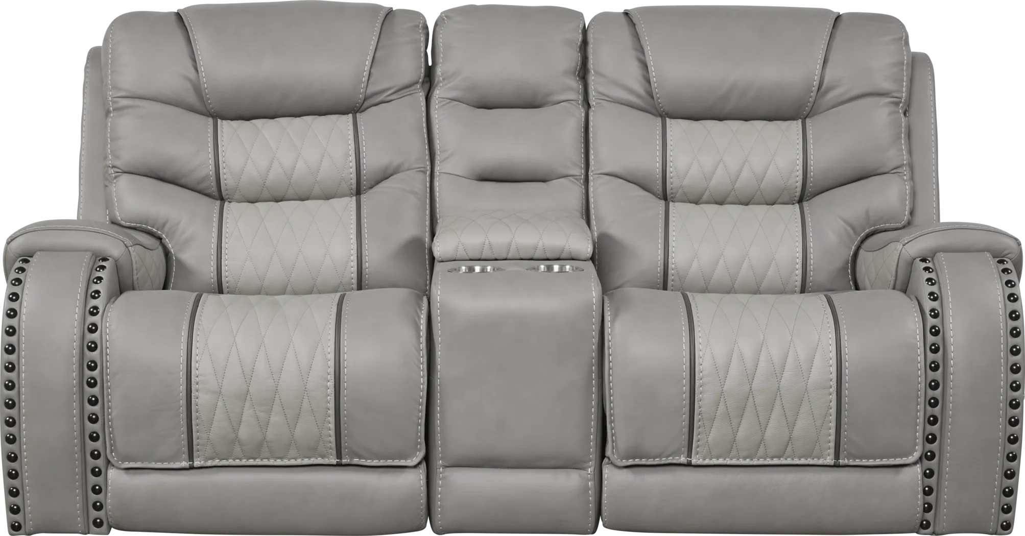Eric Church Highway To Home Headliner Gray Leather 3 Pc Reclining Living Room - Thumbnail - Image 2