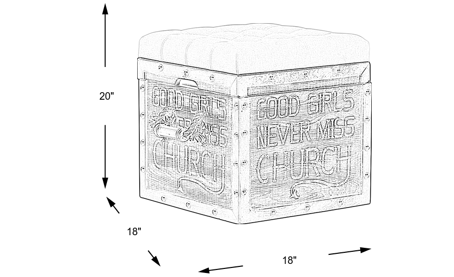 Dimension Image. Please refer to the Dimension Tab on this page for dimension details.