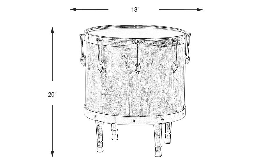 Dimension Image. Please refer to the Dimension Tab on this page for dimension details.