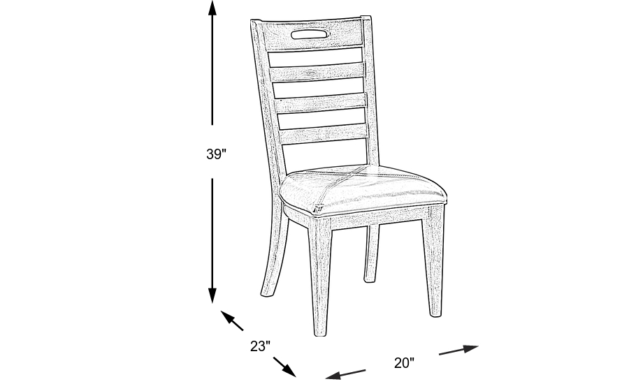 Dimension Image. Please refer to the Dimension Tab on this page for dimension details.