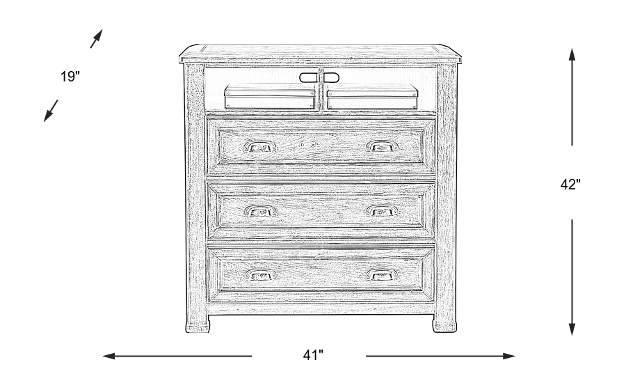 Dimension Image. Please refer to the Dimension Tab on this page for dimension details.