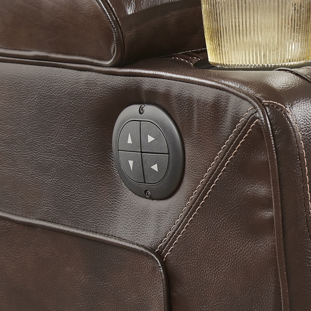 Eric Church Highway To Home Renegade Brown Leather 8 Pc Dual Power Reclining Living Room - Thumbnail - Image 25