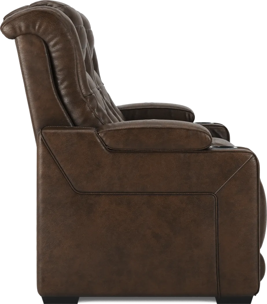 Eric Church Highway To Home Renegade 7 Pc Brown Leather Power