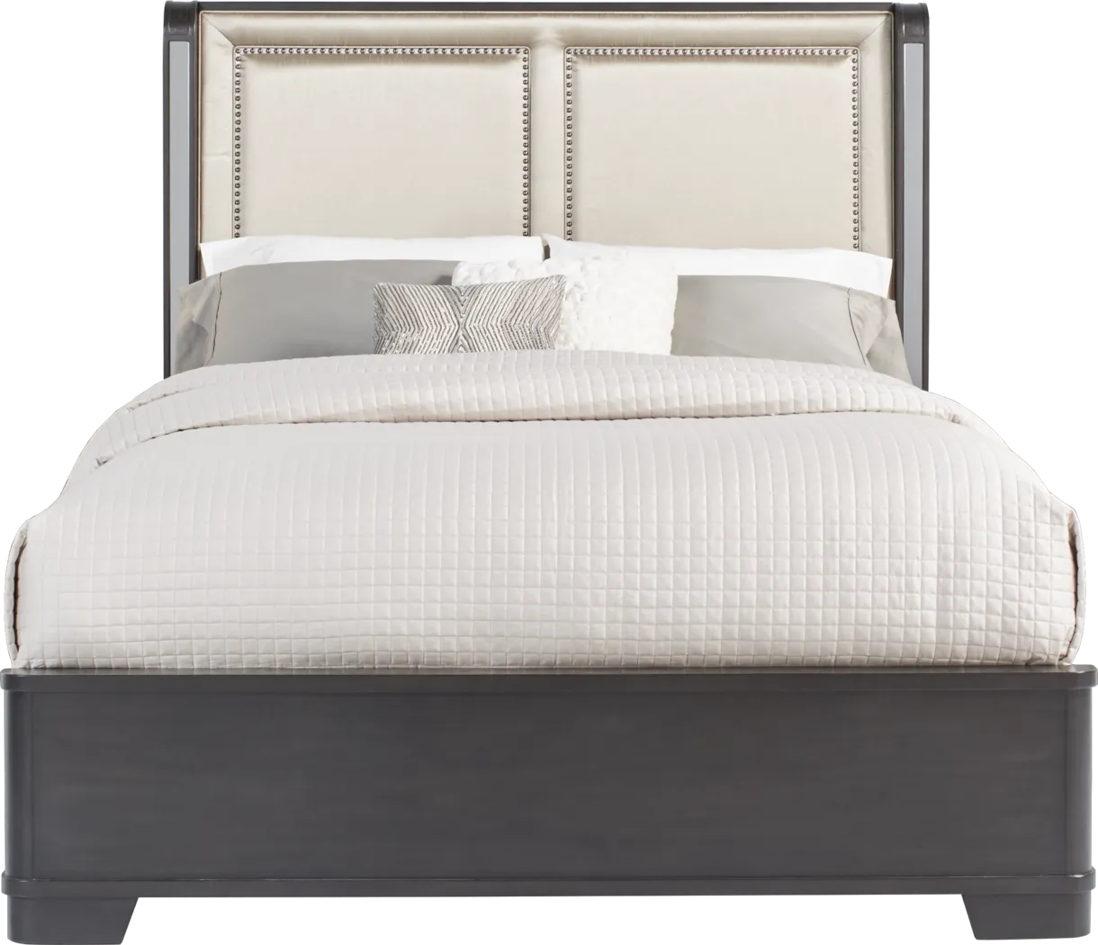 Eric Church Highway To Home Silverton Sound Graphite 3 Pc Queen Upholstered Bed - Thumbnail - Image 1