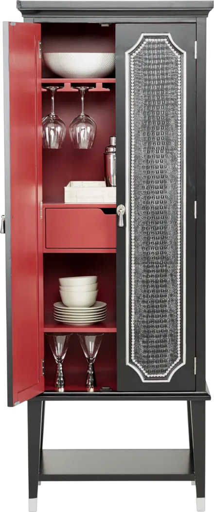 Eric Church Highway To Home Silverton Sound Graphite Tall Bar Cabinet - Thumbnail - Image 2