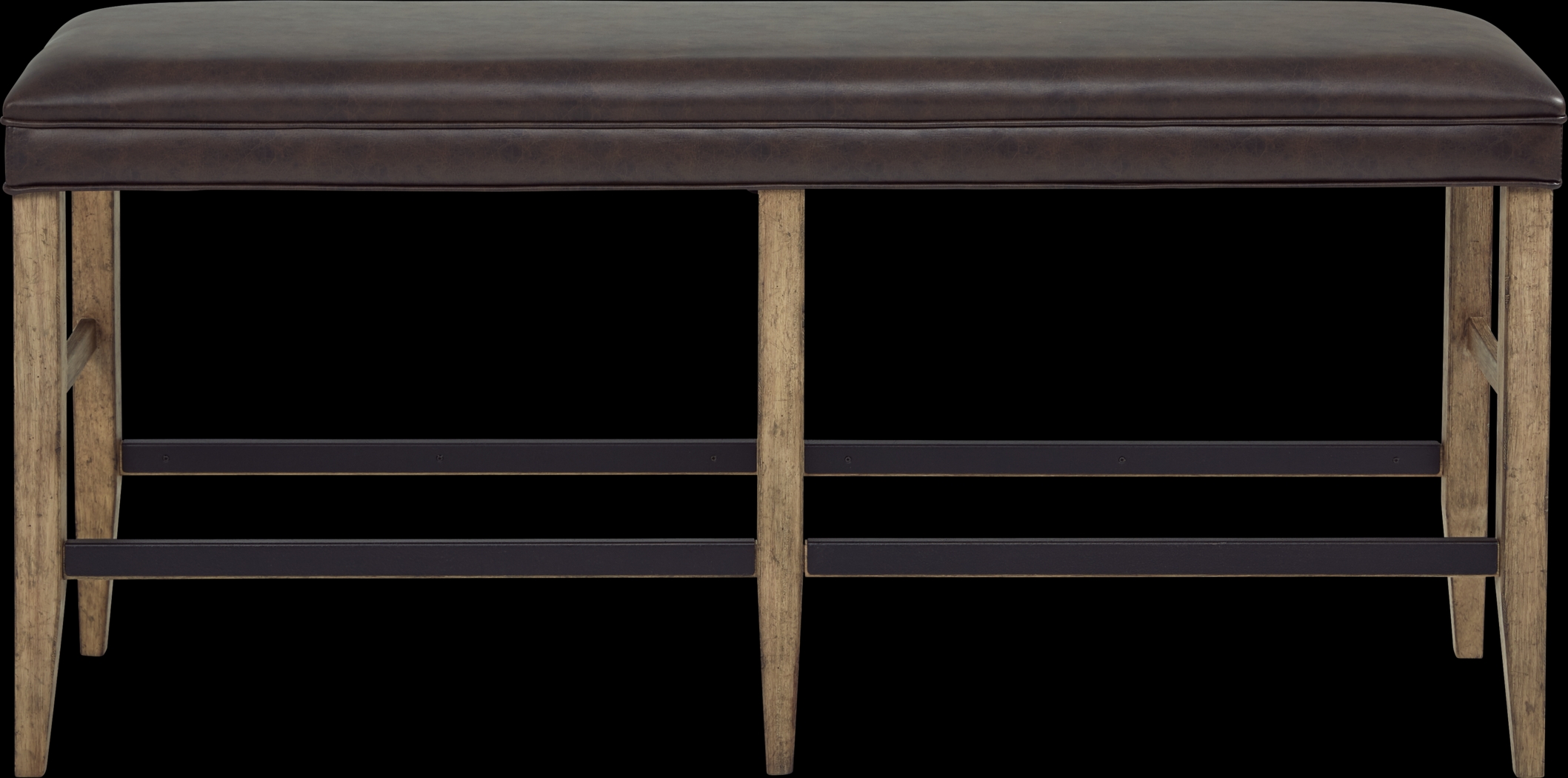 Eric Church Highway To Home Tap Room Blonde Upholstered Bar Height Bench - Thumbnail - Image 2