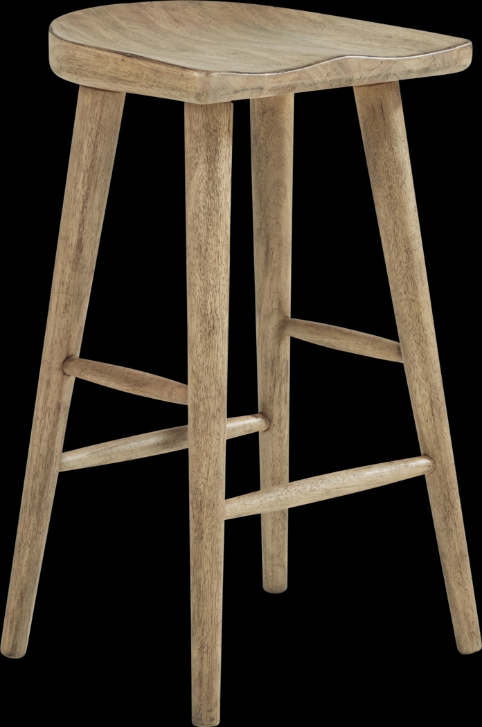 Eric Church Highway To Home Tap Room Blonde Wood Barstool - Thumbnail - Image 1