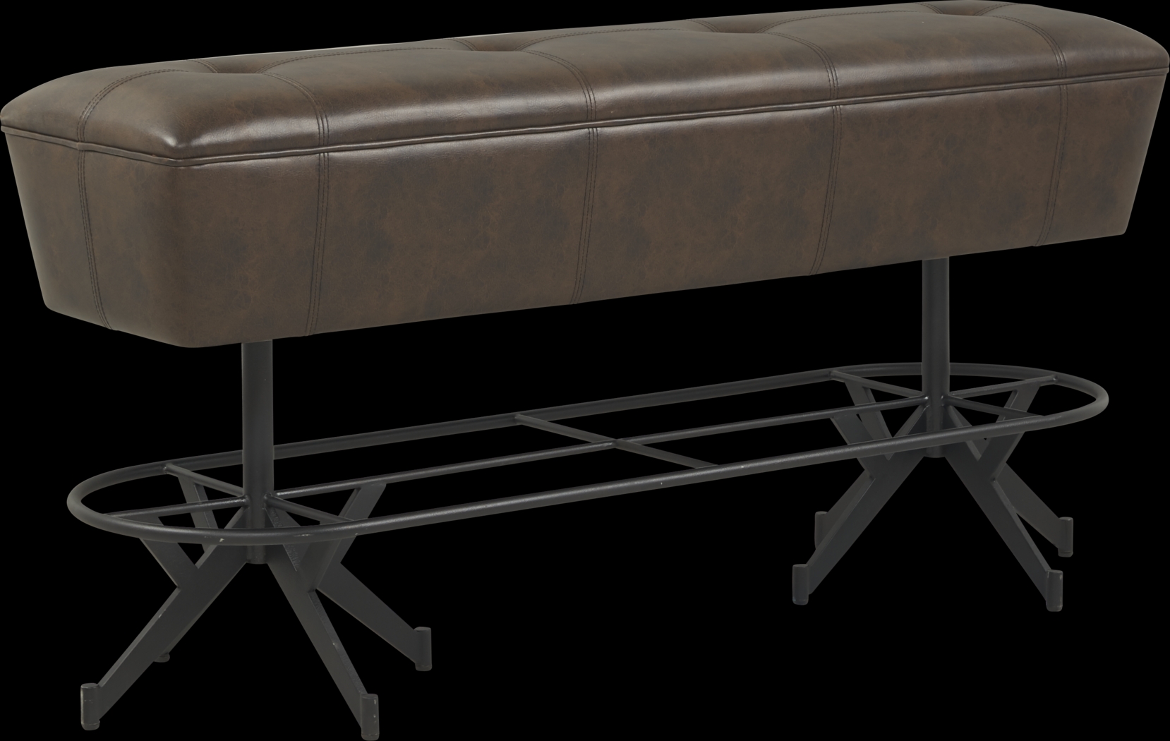 Eric Church Highway To Home Tap Room Brown Bar Height Bench - Thumbnail - Image 1