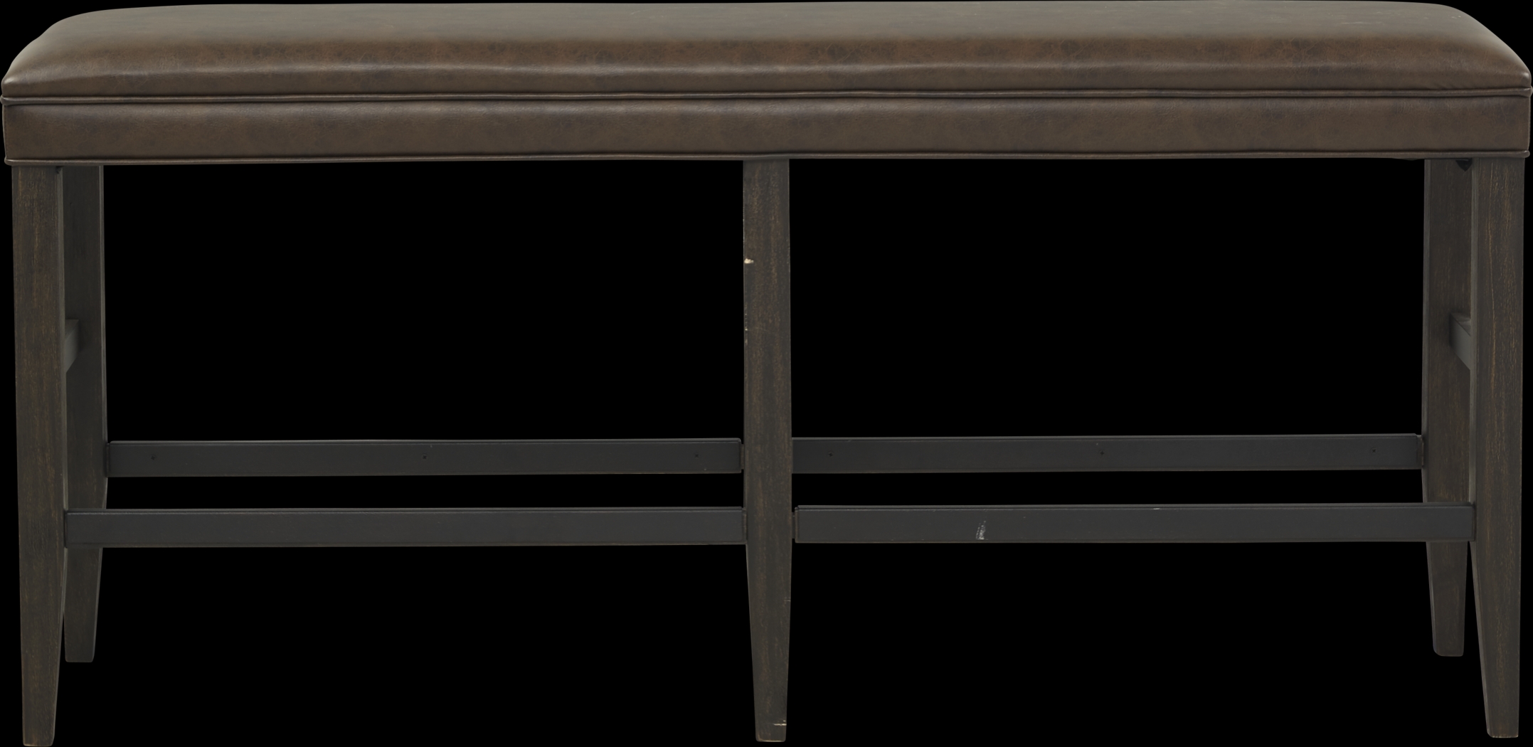Eric Church Highway To Home Tap Room Brown Upholstered Bar Height Bench - Thumbnail - Image 2