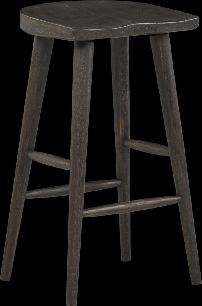 Eric Church Highway To Home Tap Room Brown Wood Barstool - Thumbnail - Image 1