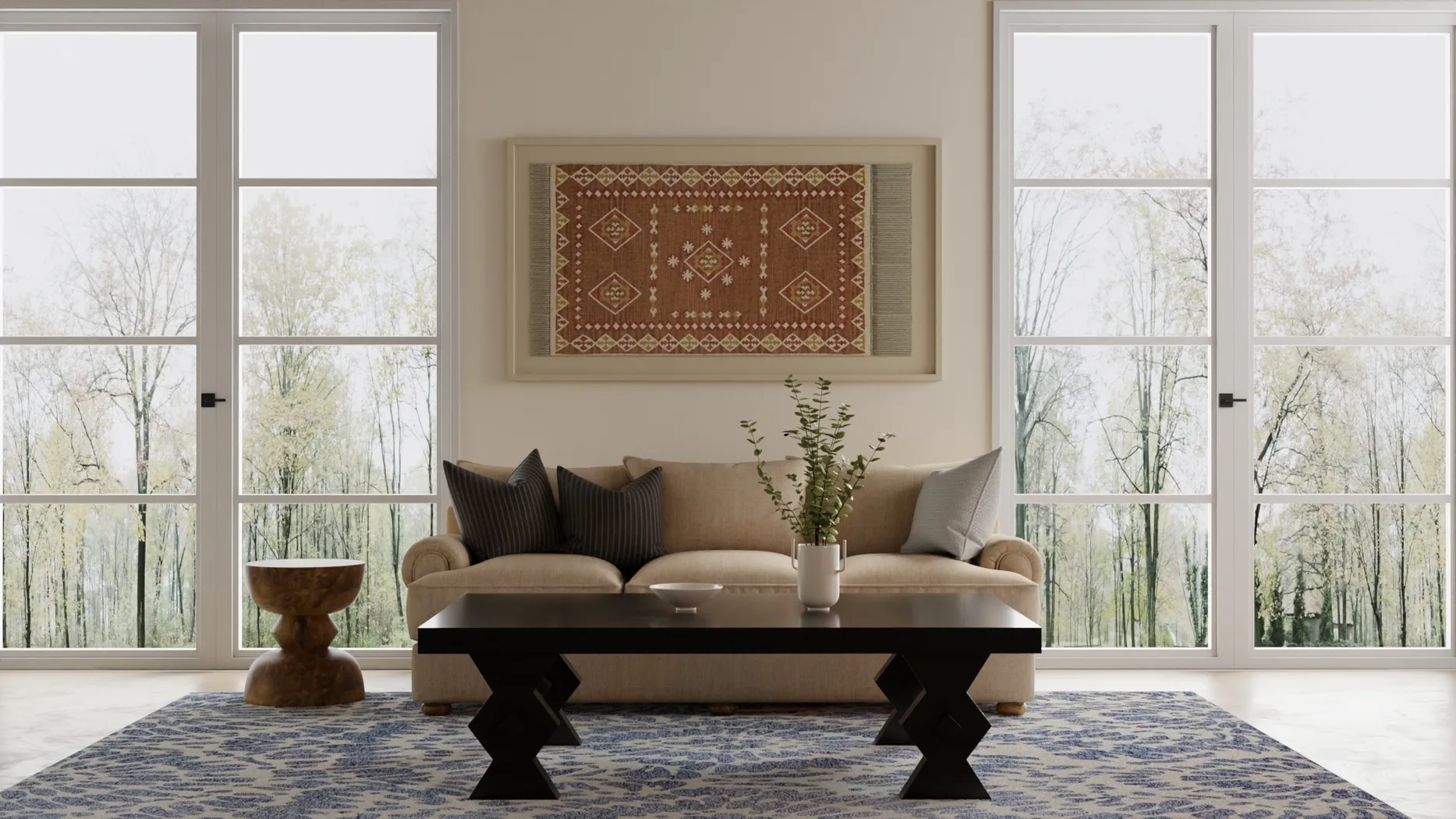 Erinne Blue 8' x 10' Rug - Thumbnail - Image 2
