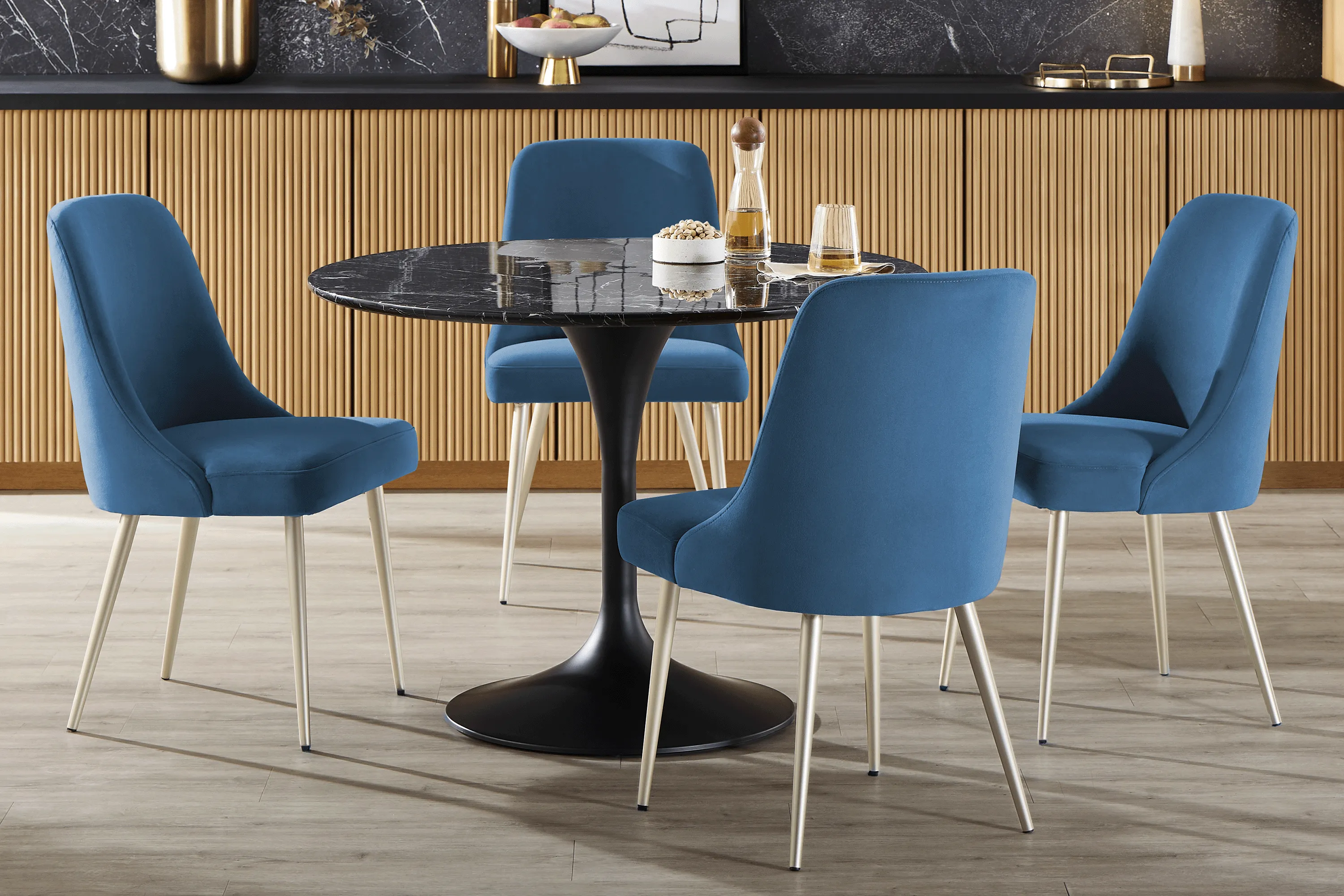 Eris Black Round Dining Table - Thumbnail - Image 2