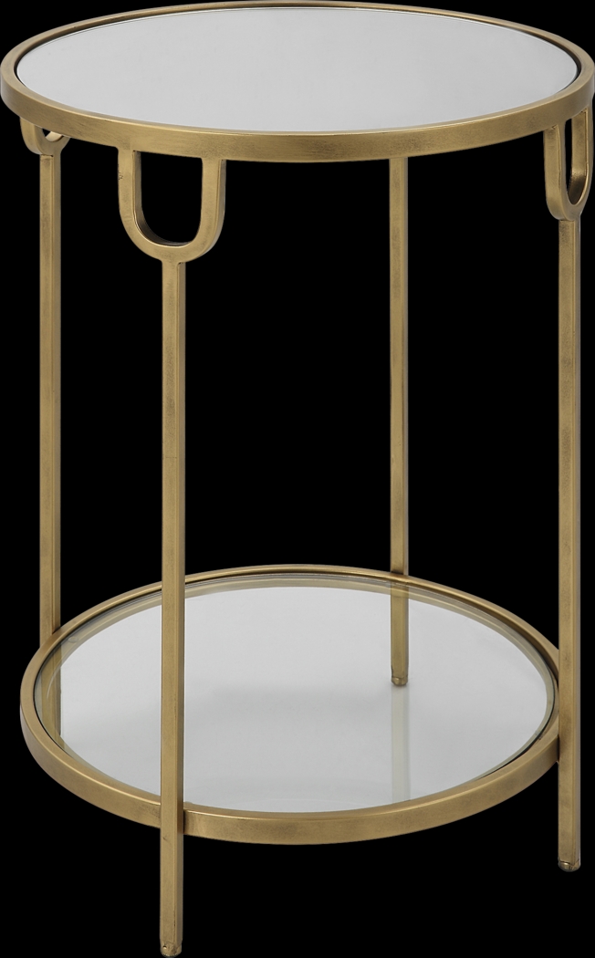 Eriska Gold Accent Table - Thumbnail - Image 1